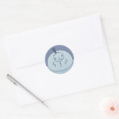 Sticker Rond Pudgy Snowman (Enveloppe)