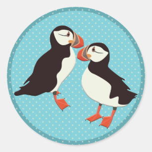 Sticker Rond Puffin