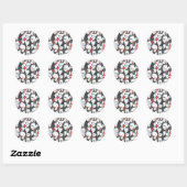 Sticker Rond Puffin (Feuille)