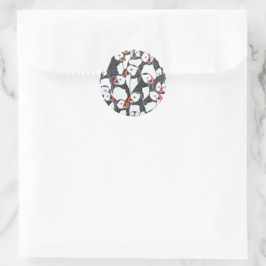 Sticker Rond Puffin (Sac)