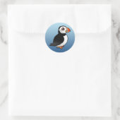 Sticker Rond Puffin de l'Atlantique (Sac)