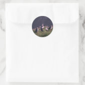 Sticker Rond Puffins de l'Atlantique (Sac)