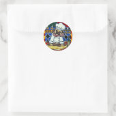 Sticker Rond Pug Chef Pizza (Sac)
