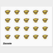 Sticker Rond Puggie wuggie (Feuille)