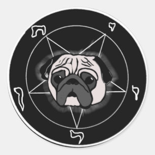 Sticker Rond Pugphomet