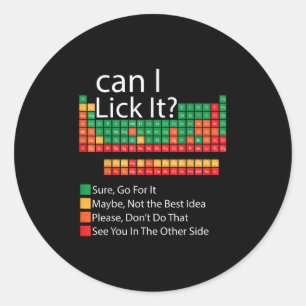 Sticker Rond Puis-Je Laisser Drôle 100 Jours D'École Périodique