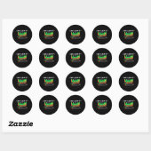 Sticker Rond Puis-je le lécher Tableau périodique Professeur de (Feuille)