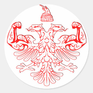 Sticker Rond Puissance albanaise