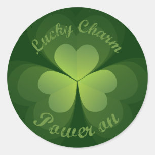 Sticker Rond Puissance de charme Lucky activée