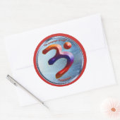 Sticker Rond Puissance de la persévérance (Enveloppe)