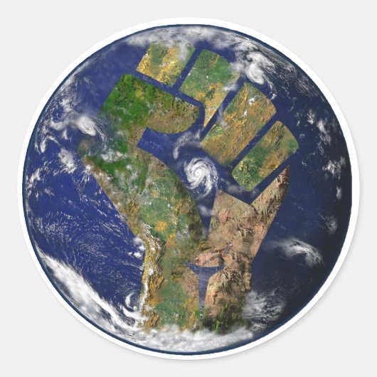 Sticker Rond Puissance de l'environnement (Devant)