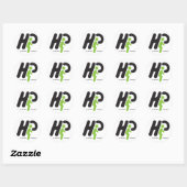 Sticker Rond Puissance humaine (Feuille)