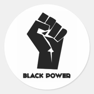 Sticker Rond Puissance noire