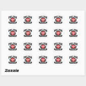Sticker Rond Puissance polonaise (Feuille)
