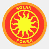 STICKER ROND PUISSANCE SOLAIRE (Devant)