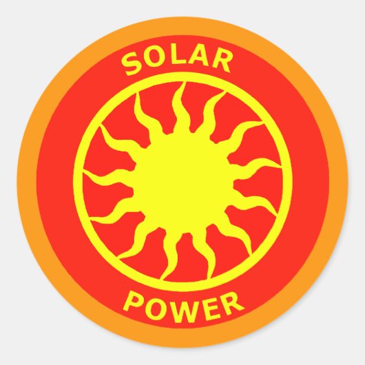 STICKER ROND PUISSANCE SOLAIRE (Devant)