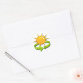STICKER ROND PUISSANCE SOLAIRE (Enveloppe)