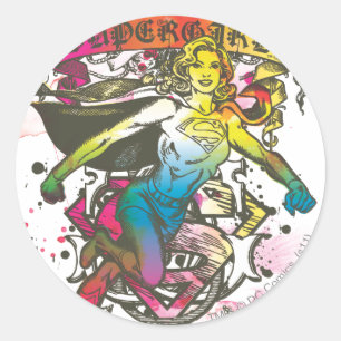 Sticker Rond Puissance superfille