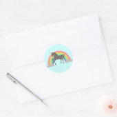 Sticker Rond Puissance Unicorne (Enveloppe)