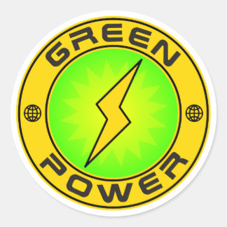 Sticker Rond Puissance verte III