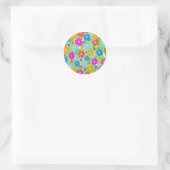 Sticker Rond PuissanceFleurGrass (Sac)