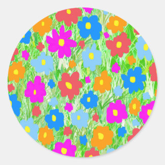 Sticker Rond PuissanceFleurGrass