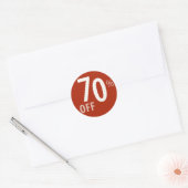 Sticker Rond Puissant panneau de 70 % DE RÉDUCTION SUR VENTE -  (Enveloppe)