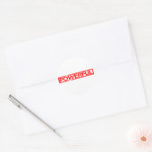 Sticker Rond Puissant Timbre (Enveloppe)