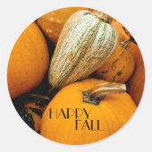 Sticker Rond Pumpkin-Happy Fall (Devant)