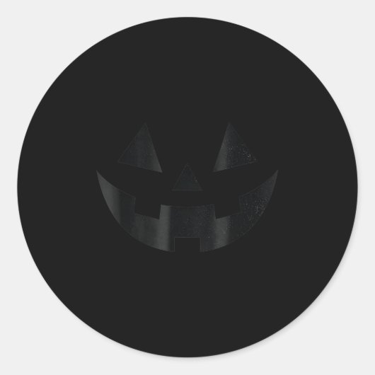 Sticker Rond Pumpkin Jack Halloween O Lantern (Devant)