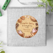 Sticker Rond Pumpkin Spice and Everything Nice 