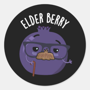 Sticker Rond Pun de Berry Amusant aux Anciens