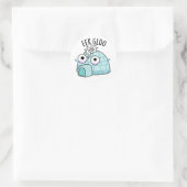 Sticker Rond Pun Igloo Drôle Eek-gloo (Sac)
