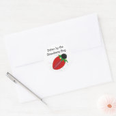 Sticker Rond Punaise de fraise (Enveloppe)