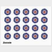 Sticker Rond Punaise Tembusu (Feuille)