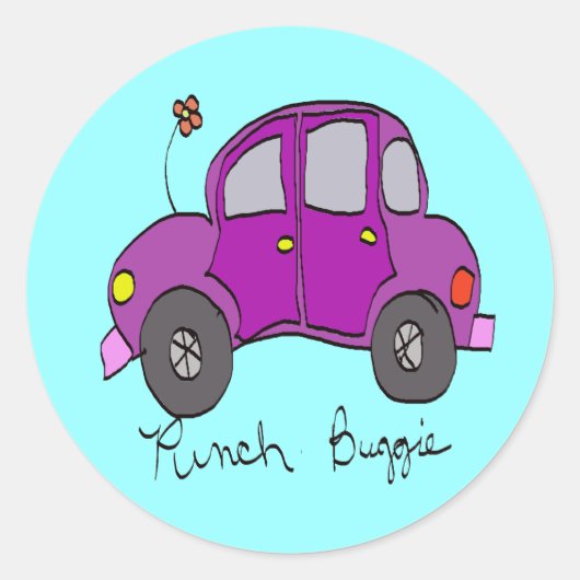 Sticker Rond punch buggie (Devant)