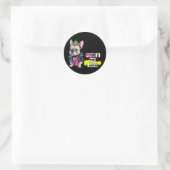 Sticker Rond Punk n'est pas mort (Sac)