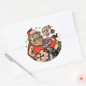 Sticker Rond Punk Père Noël (Enveloppe)