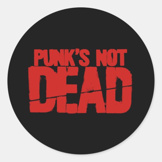 Sticker Rond Punks non morts (Devant)