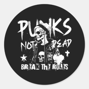 Sticker Rond Punks non morts