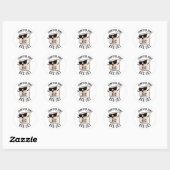 Sticker Rond Puns Ordinateur Kick Esc Funny Clavier Pun (Feuille)