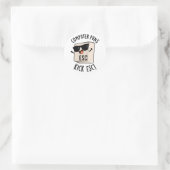 Sticker Rond Puns Ordinateur Kick Esc Funny Clavier Pun (Sac)