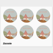 Sticker Rond Punta Caliza Holbox, casa de vacaciones, viajar (Feuille)