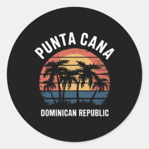 Sticker Rond Punta Cana Souvenirs Family Beach Friends Group Va