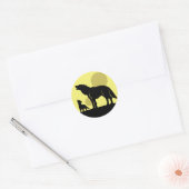 Sticker Rond Pup Mother and Wolf (Enveloppe)