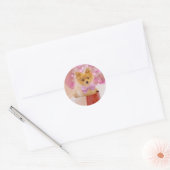 Sticker Rond Puppy de Christmas (Enveloppe)