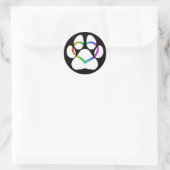 Sticker Rond PUPPY LOVE White (Sac)