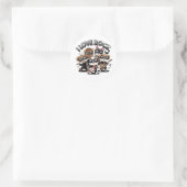 Sticker Rond Puppy rock band (Sac)