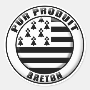 Sticker Rond Pur produit Bretagne