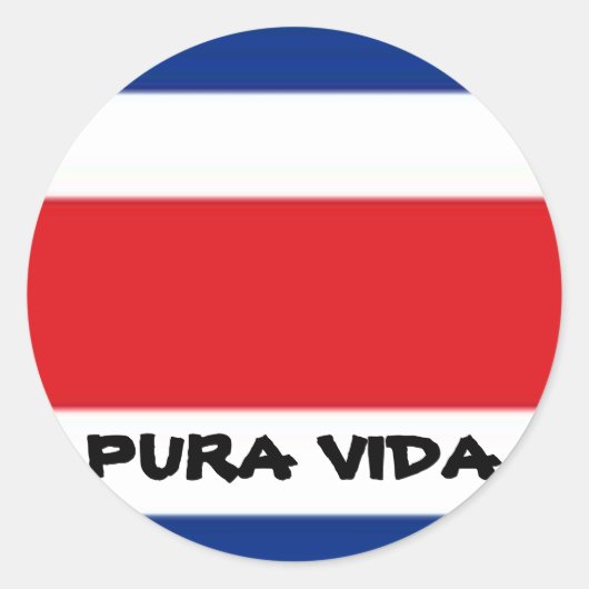 STICKER ROND PURA VIDA (Devant)
